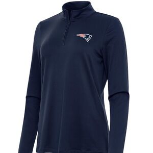 Women's New England PATRIOTS navy quarter zip top